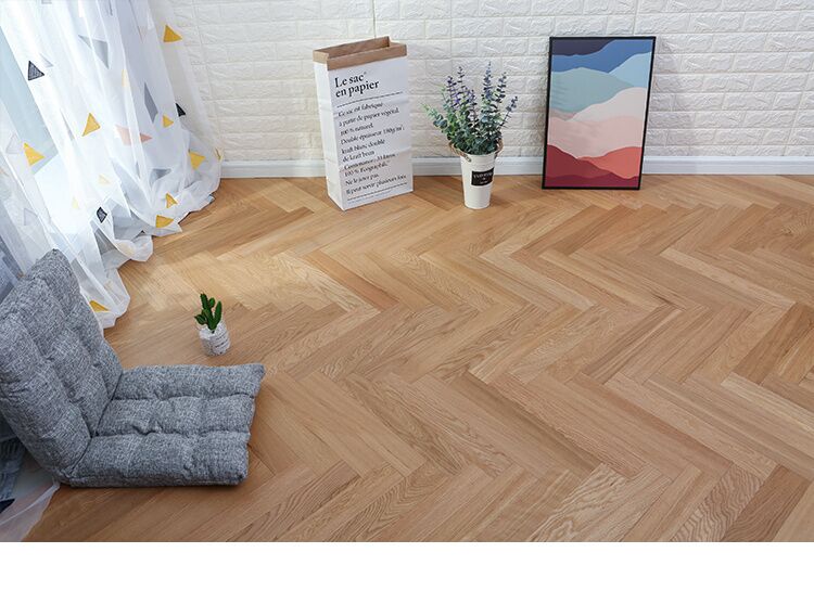 ight oak smooth surface herringbone flooring