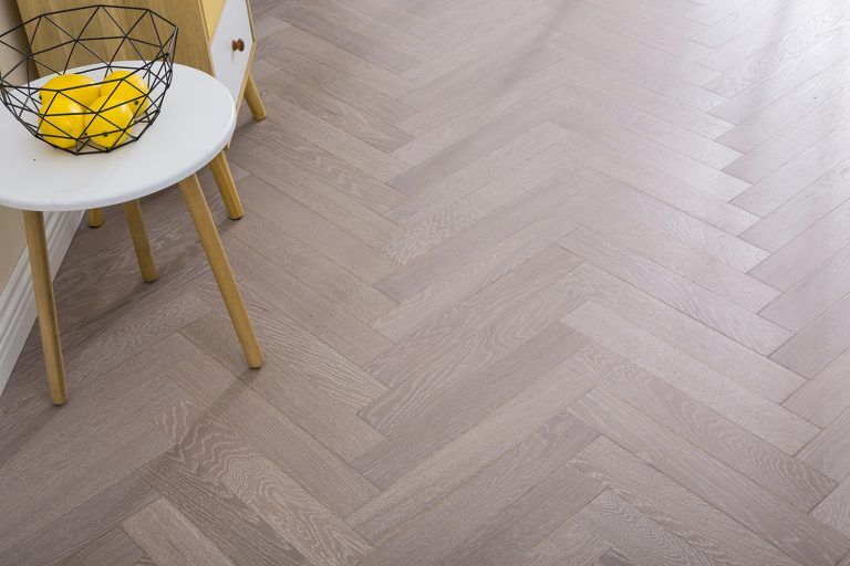 Brushed grey oak with a subtle tactile grain