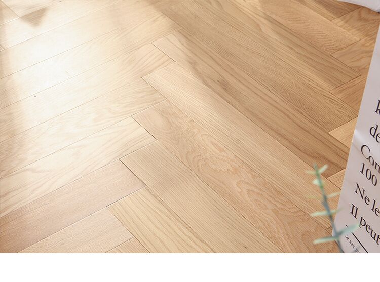 Chauffage au sol chêne herringbone plancher compatible