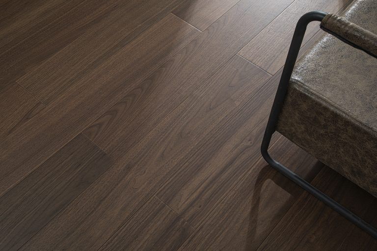 modern black walnut wood flooring for retail shops
